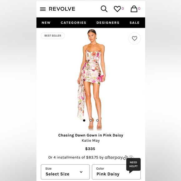 Katie May Dresses & Skirts - NWT Katie May Chasing Dawn Gown in Pink Daisy.
Size Small.